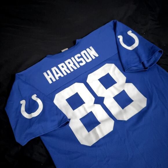 NFL Indianapolis Colts jersey #88 Marvin Harrison LARGE - Picture 3 of 7